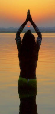 Sun Worship In River Ganges